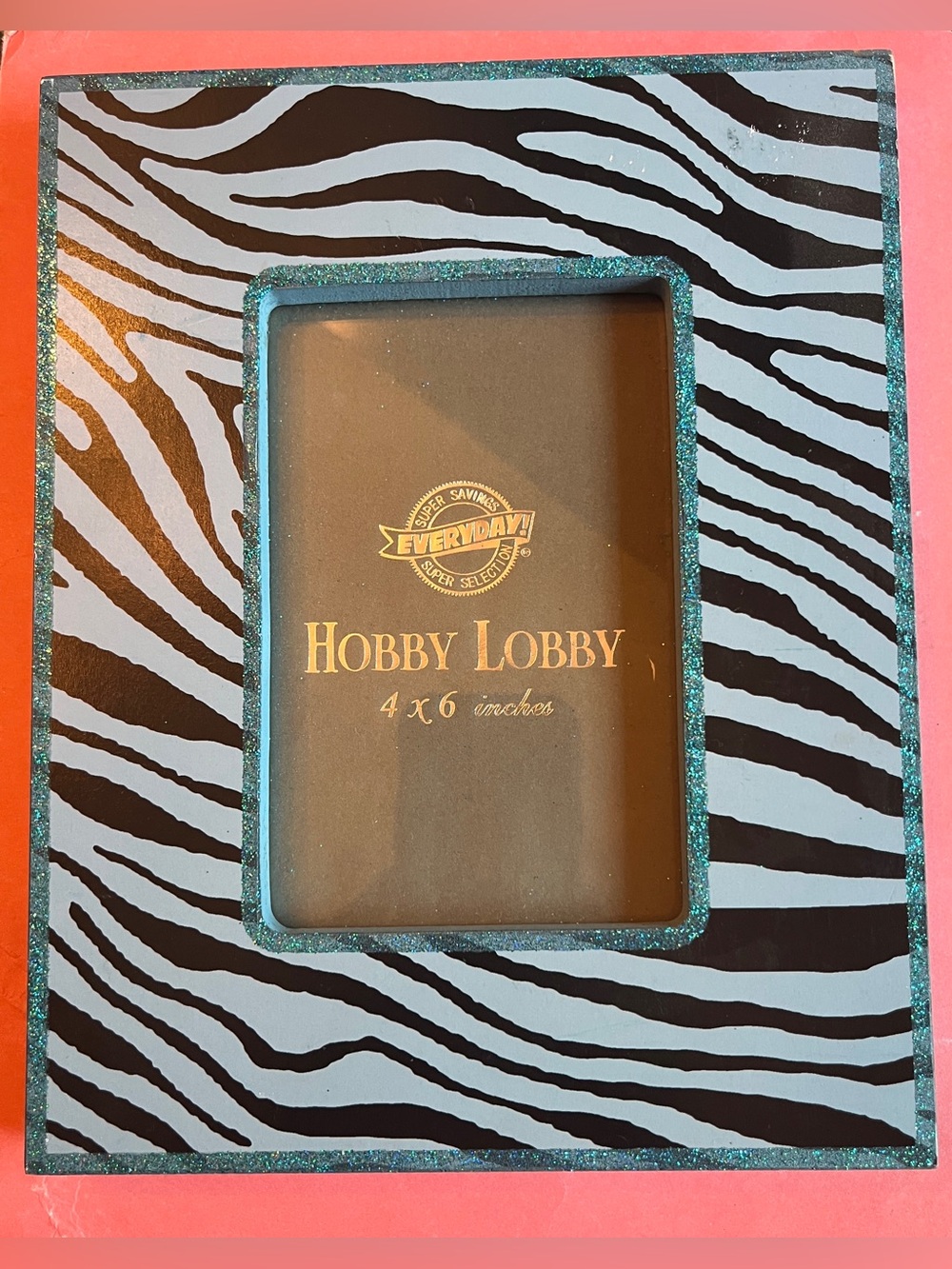 Vintage zebra 4×6 " NEW picture frame